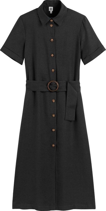 Produktbild La Redoute Collections Blusenkleid Signature OPHELIE aus Lyocell und Leinen (36)
