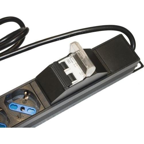 Link Armadio Rack Multipresa 12 Prese Verticale Magnetotermico, Accessori per server, Nero