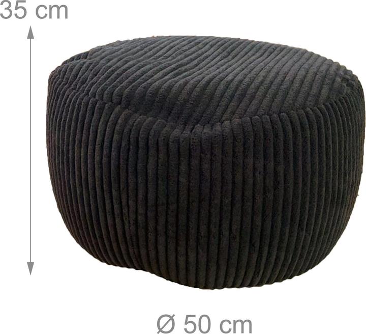 Produktbild Relaxdays Cord-Pouf