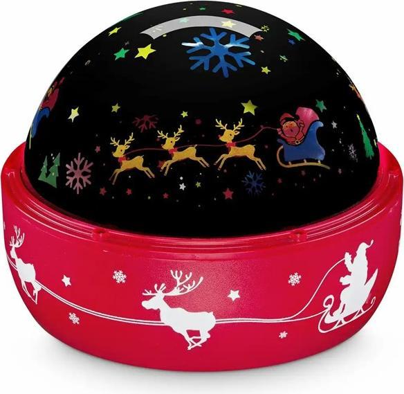 Idena LED Projektor Weihnachten 16,2x16,2x13cm