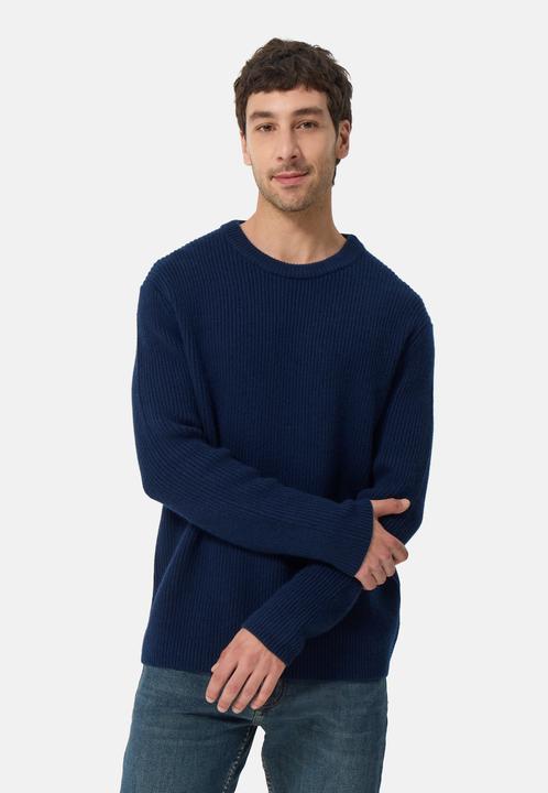 Actual product image Cash-Mere Grobgestrickter Wolle Kaschmir Rundhals Pullover (L)