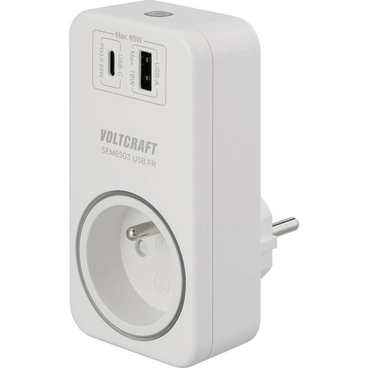 Voltcraft, Misuratore energia, Sem6503 Fr Misuratore di costi energetici Wifi USB