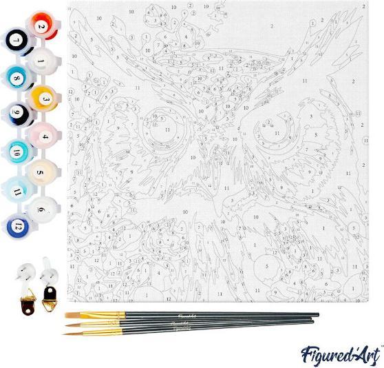 Produktbild Figured'Art Mini Malen nach Zahlen mit Rahmen - Eule