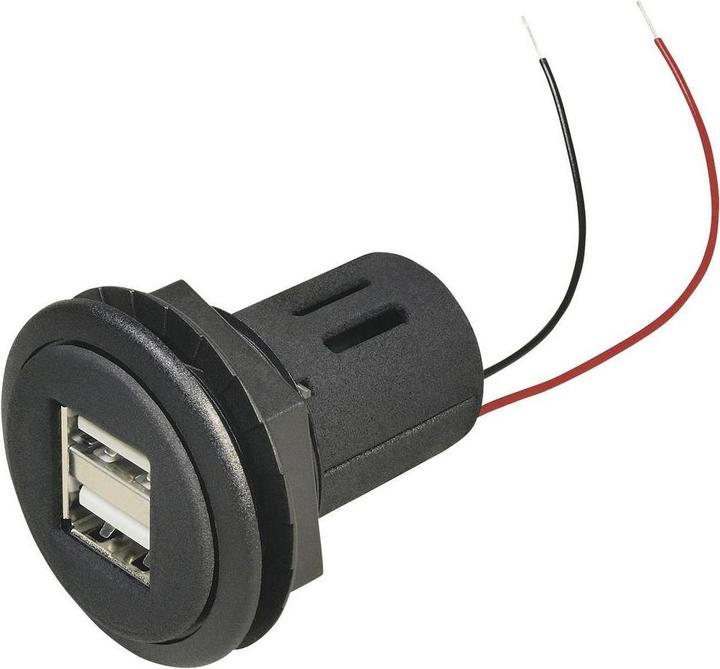 Produktbild ProCar USB Einbau Doppelsteckdose
