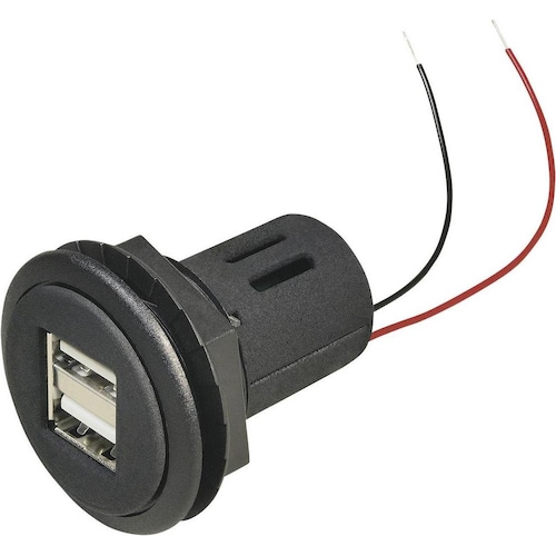 ProCar USB Einbau Doppelsteckdose, Auto Adapter