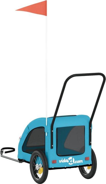 Produktbild VidaXL Fahrradanhänger Hunde Oxford-Gewebe und Eisen