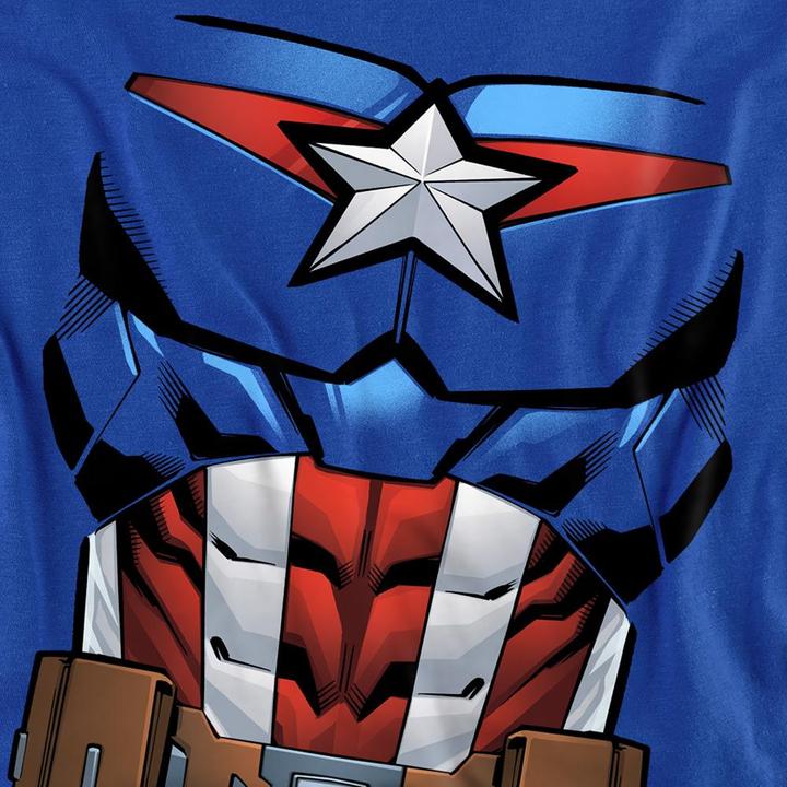 Actual product image Captain America Unisex Adult Costume T-Shirt (L)