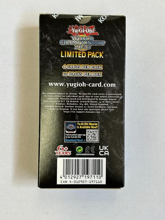 Actual product image Yu-Gi-Oh World Cup 2025 (English, German, Booster display)