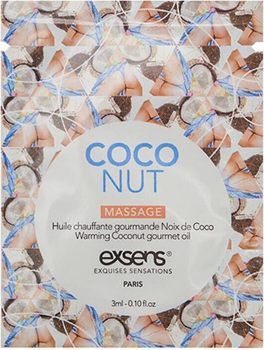 Produktbild Exsens Warming Gourmet Massage Oil Coconut Sachet - 3 Ml