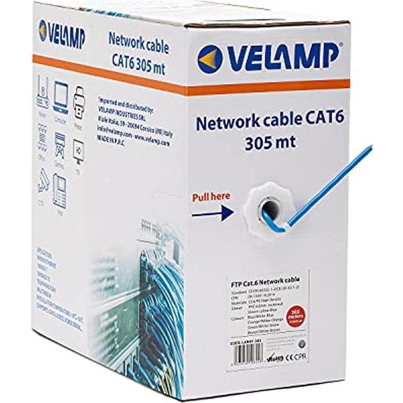 Velamp Network cable CAT6 FTP 305mt in rolloff box (FTP, CAT6, 305 m) (LAN6F-305)