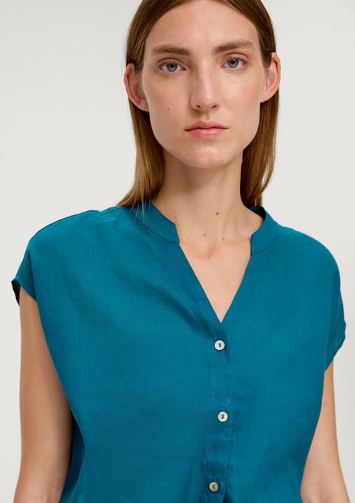Produktbild s.Oliver Bluse Bluse mit Tunika-Ausschnitt (42)
