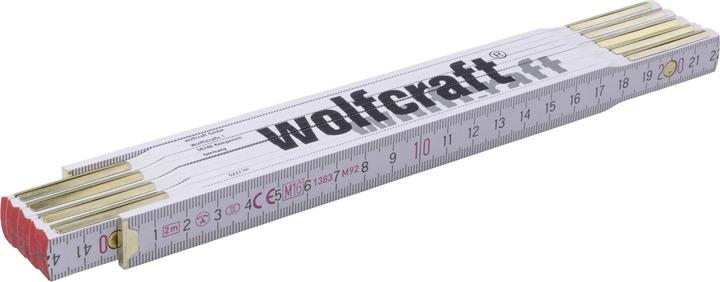 wolfcraft 1 folding rule 2m beech wood (0.21 m)