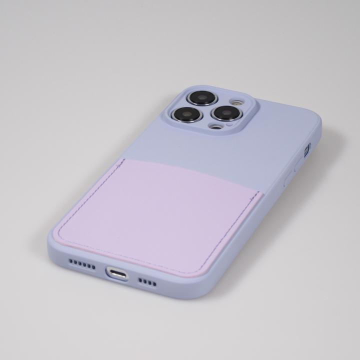 Actual product image PhoneLook Sleeve Smooth silicone with card pocket & extra camera protection (Apple iPhone 14 Pro Max)