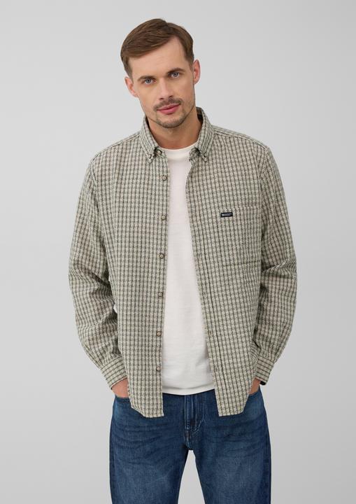 Immagine prodotto s.Oliver Hemd Regular Fit: Kariertes Hemd mit Struktur (XL)