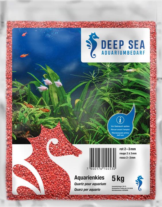 Produktbild Deep Sea Aquariumkies rot, 2-3mm