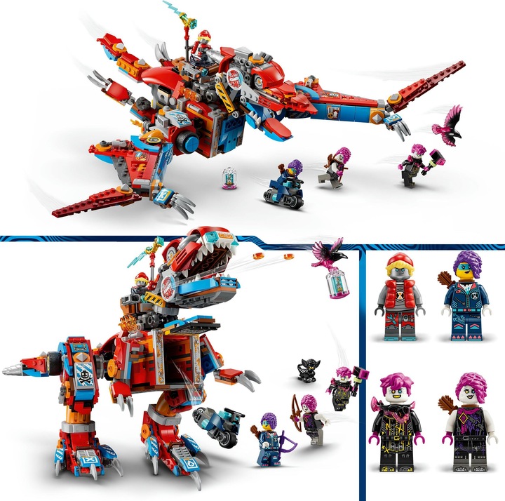 Produktbild LEGO Coopers Dino-Mech C-Rex (71484, LEGO Dreamzzz)