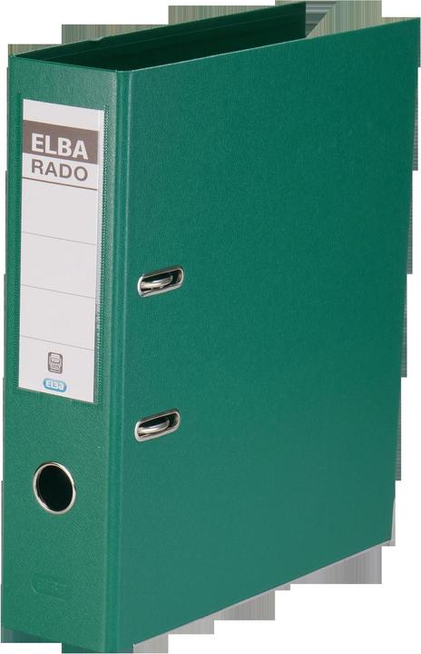 Actual product image Elba Folder rado plast, spine width: 80 mm, green DIN A4, cover outside/inside PVC, with replaceable (A4, 80 mm, 1 Piece)