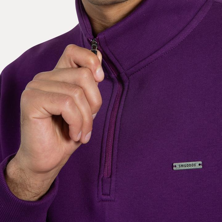 Produktbild Smilodox Unisex Half Zip Sweatshirt Jago (L, M)