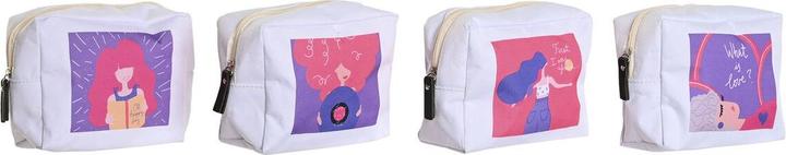 Produktbild DKD Home Decor Reise-Toilettentasche Weiss polialgodon 15 x 6 x 12 cm (4 Stück)