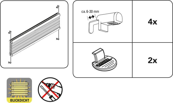 Immagine prodotto Gardinia Easyfix Plissee (50 x 130 cm)
