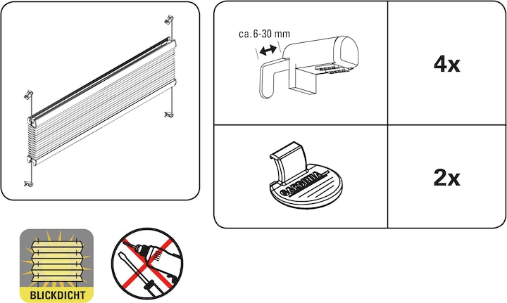 Produktbild Gardinia Easyfix Plissee (50 x 130 cm)