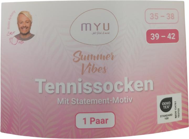 Produktbild MYU Tennissocken "Happy" (39 - 42)