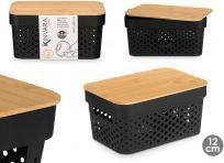 Produktbild Kinvara gelochte Mehrzweckbox mit kleinem Bambusdeckel sch (17.50 cm)