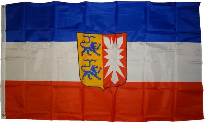trends4cents Drapeau Schleswig-Holstein 250 x 150 cm Drapeau avec 3 oeillets 100g/m² poids du tissu hisser