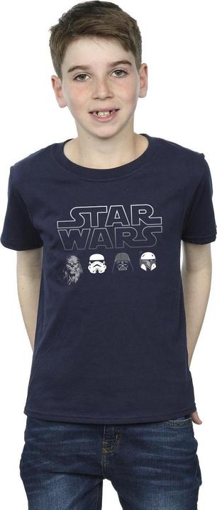 Actual product image Star Wars Boys Character Heads T-Shirt (128)