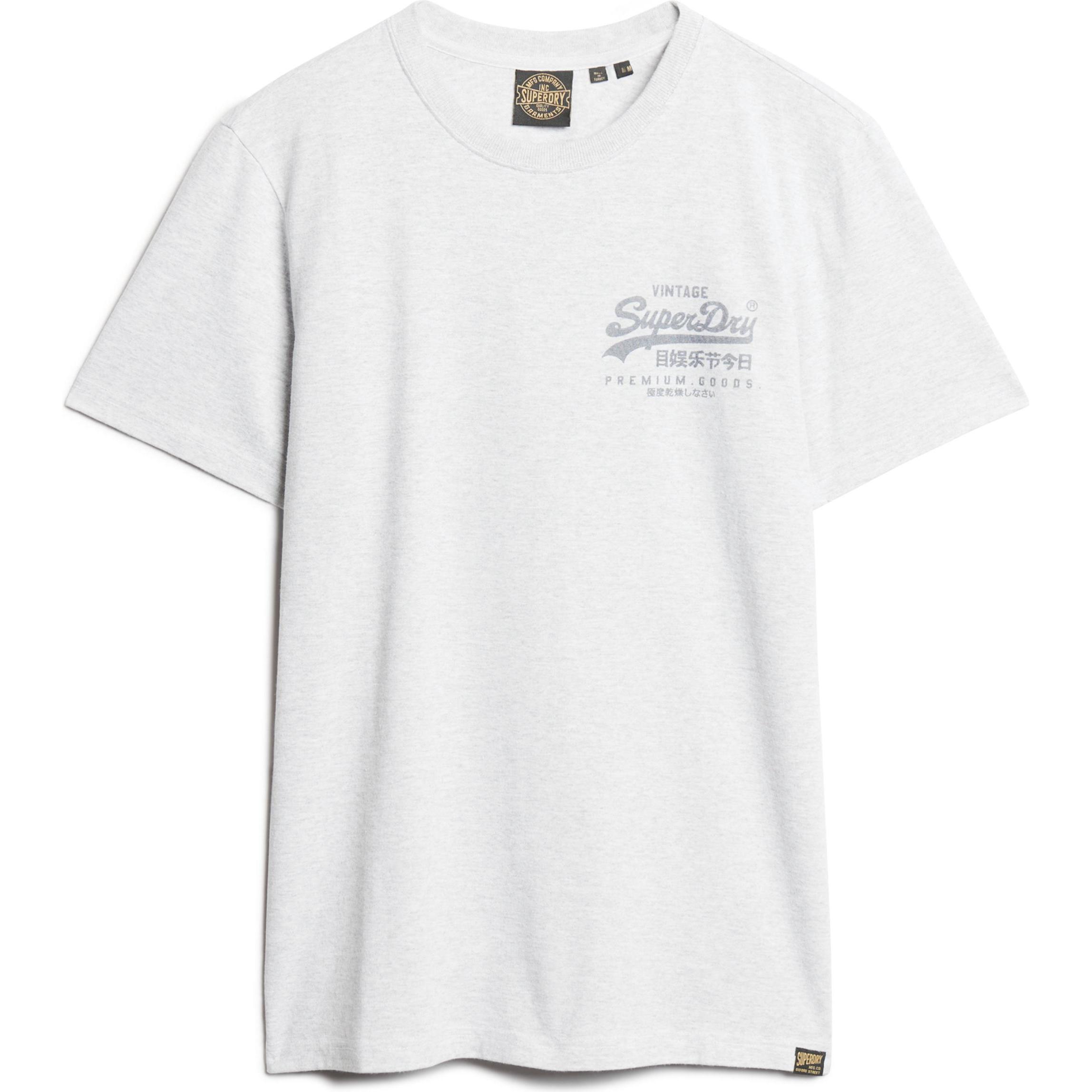 Superdry, Herren, Shirt, t-shirt cassic v heritage, Grau, (L)