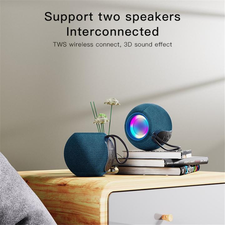 Actual product image Yesido BT Speaker YSW13, 5W, RGB, Blue