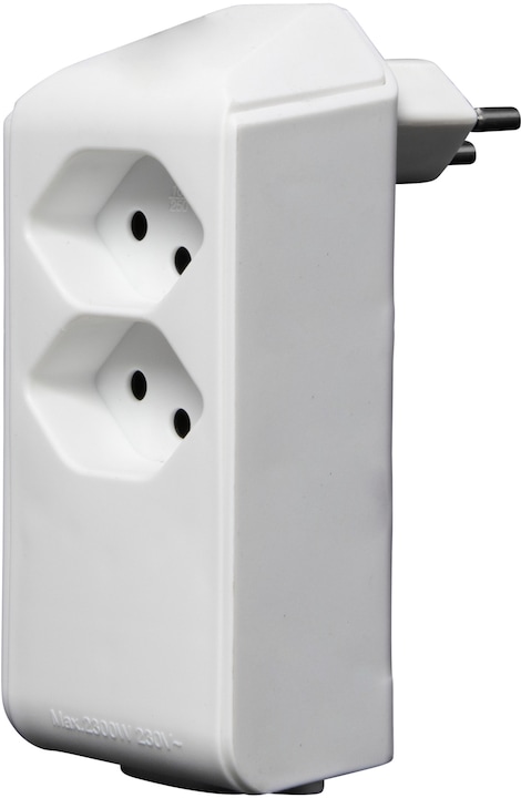 Produktbild Brennenstuhl cleverLINE Abzweigstecker 2+1 fach weiss, drehbar bis 300° (ohne Aufhänger) *CH* (Typ 13, 3 x)