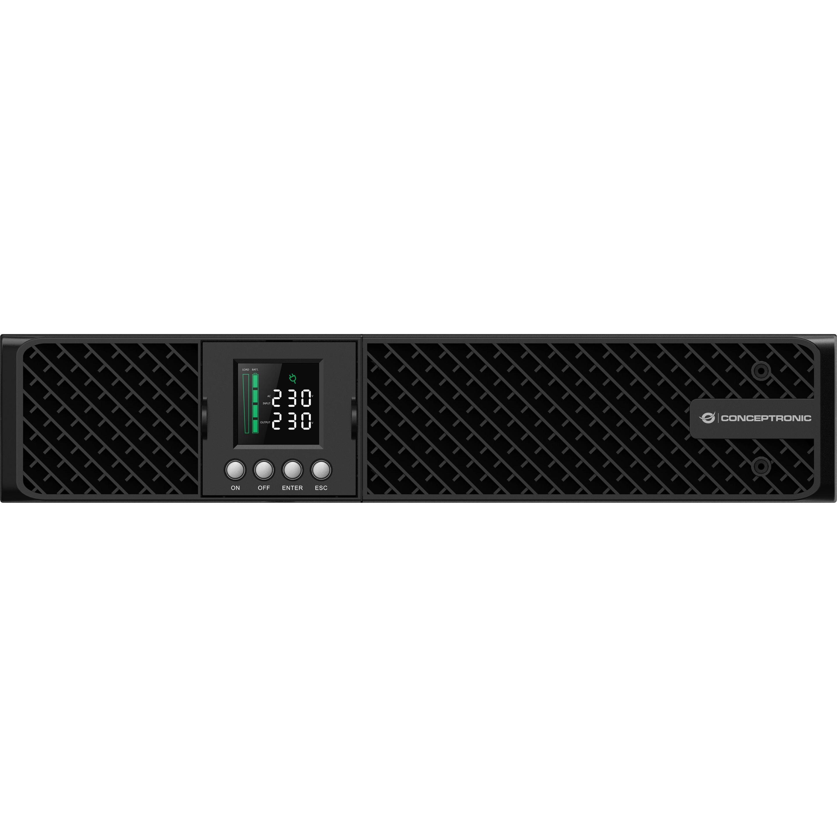 Thumbnail - Conceptronic ZEUS USV 3000VA Online UPS,IEC,EPO Port (3 VA, 3000 W, Online-Doppelwandler USV), USV