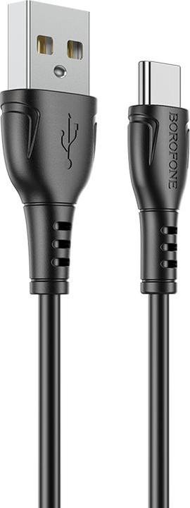 Borofone Kabel BX51 Triumph - USB auf Typ C - 3A 1 Meter schwarz (1 m)