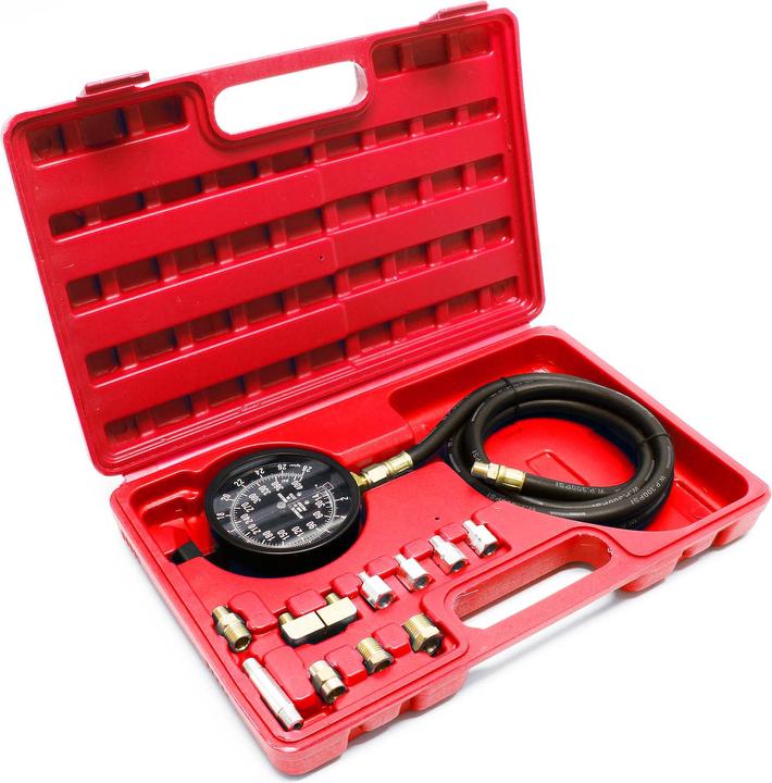 Produktbild Wiltec Öldruckprüfer 12teilig 0-35bar Öldruckmesser Öldrucktester Motoröl