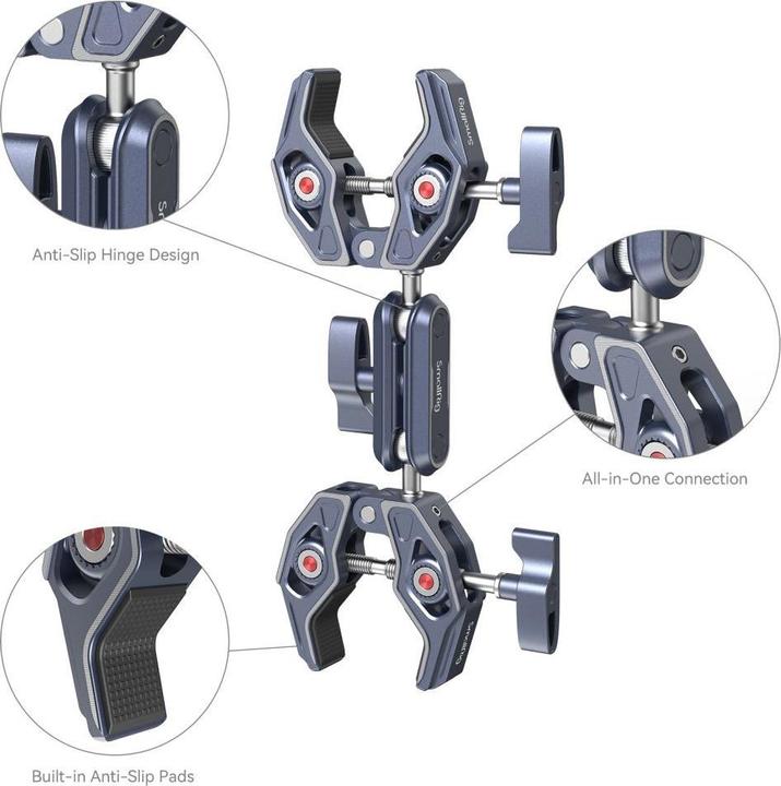 Productafbeelding SmallRig 4103 Superklem Met Dubbele Krabvormige Klemmen
