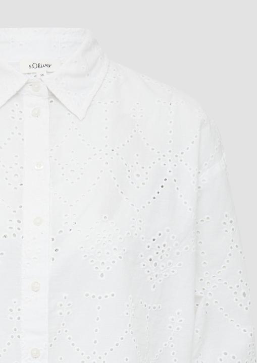 Immagine prodotto S.Oliver Bluse Verkürzte Bluse mit Lochstickerei (42)