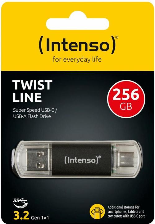 Image du produit Intenso Twist Line (256 Go, USB-A, USB-C)