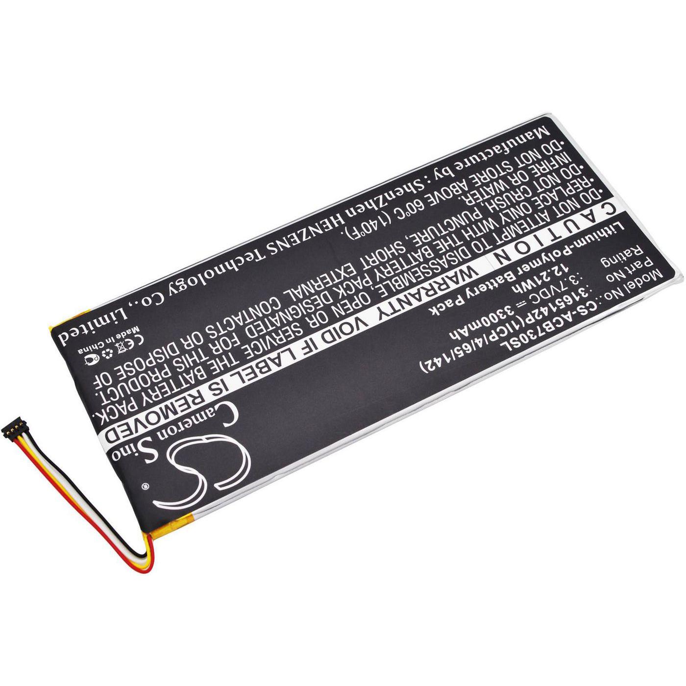 CoreParts Battery for Acer Mobile (3300 mAh), Notebook Akku, Schwarz