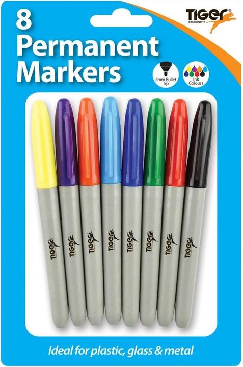Produktbild Tiger Stationery PermanentMarker 8erPack (Bunt, 8 x)