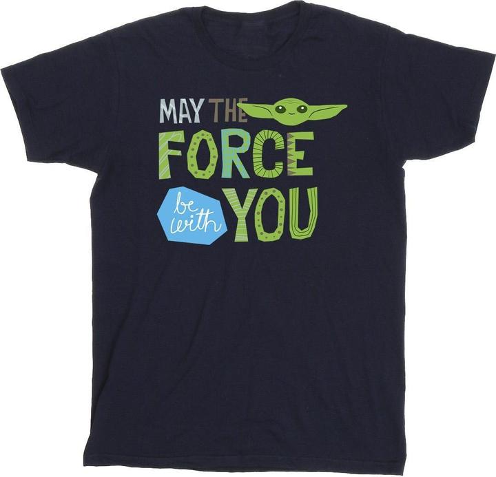 Immagine prodotto Star Wars The Mandalorian May The Force Be With You Maglietta Uomo (M)