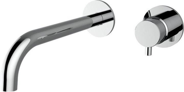 Plieger Napoli - 2-gats Inbouw Wastafelmengkraan Met 1 Hendel - Uitloop 23.8cm - Cold Start - Chroom