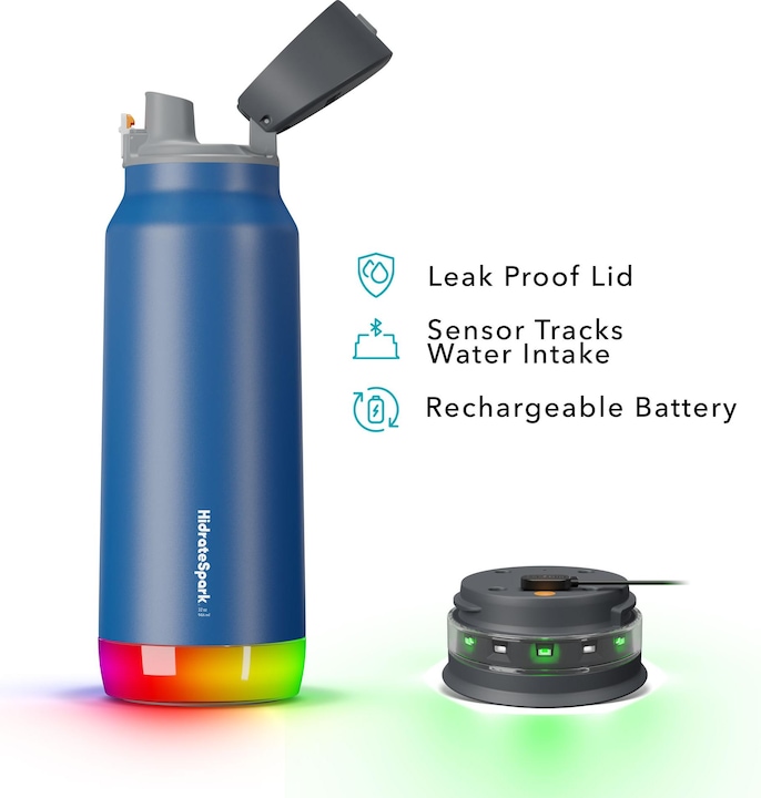 Actual product image HidrateSpark Hidrate Spark Pro 32 oz. Chug Deep Blue (0.95 l)