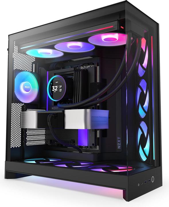 Actual product image NZXT H9 Flow RGB+ (ATX, Micro ATX (mATX), Mini-ITX)