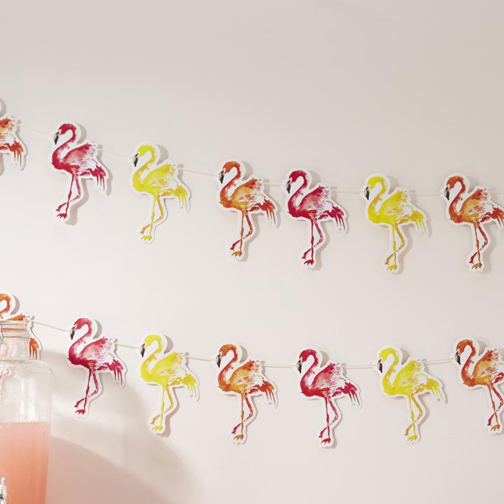 Produktbild Ginger Ray Papier Wimpel Flamingo