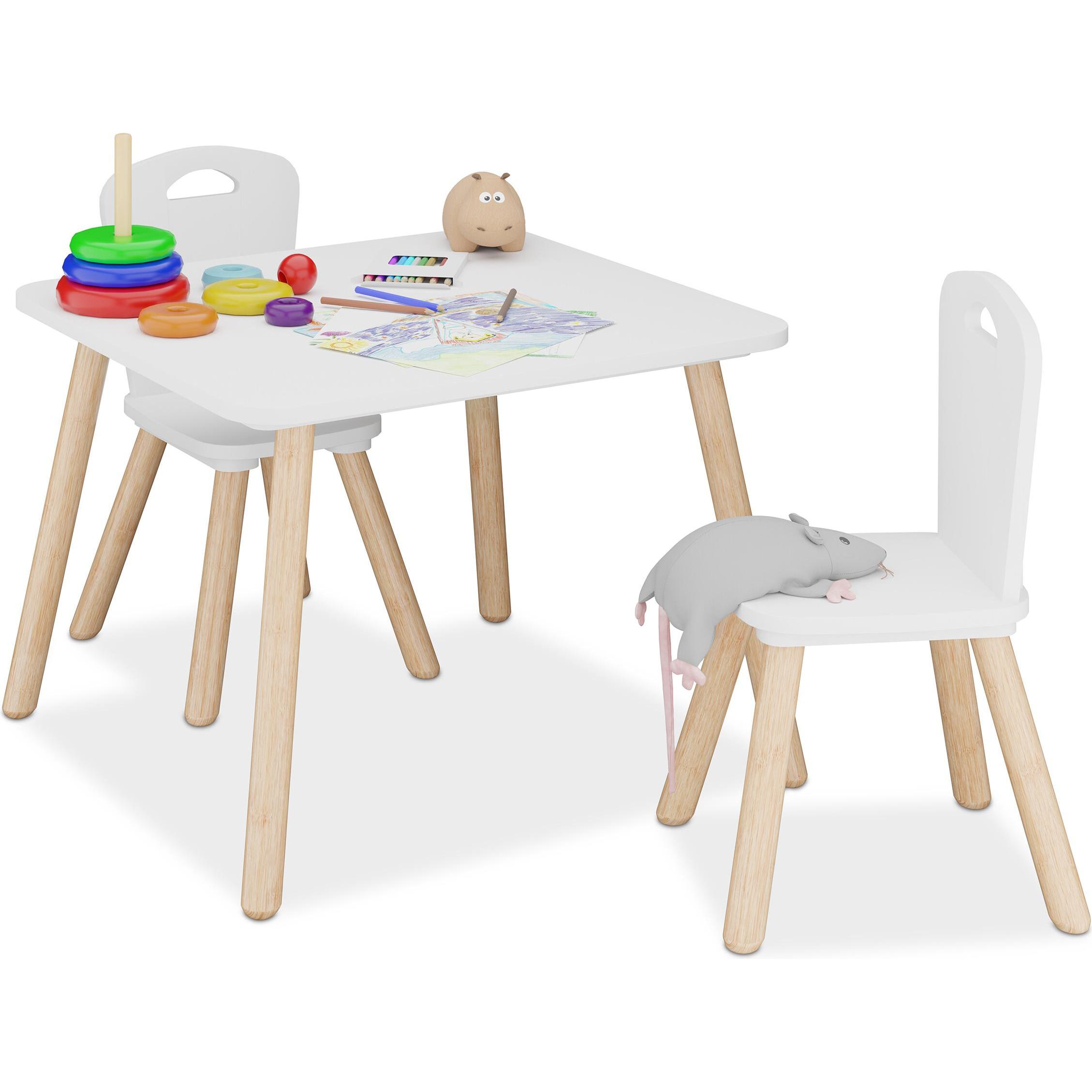 Relaxdays, Kinderstuhl + Kindertisch, Kindersitzgruppe (Kindersitzgruppe)