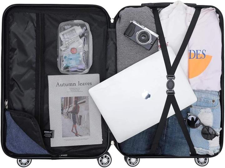 Actual product image Beibye Champagne Suitcase Set