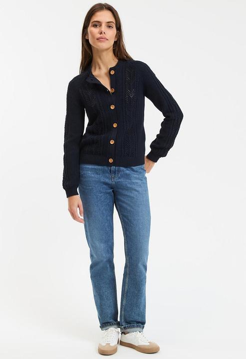 Produktbild La Redoute Collections Cardigan aus Pointelle-Strick (XXL)