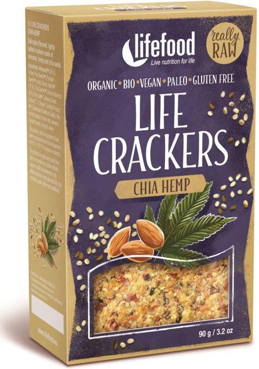 Actual product image Lifefood Life Crackers Chia Hanf (90 g)