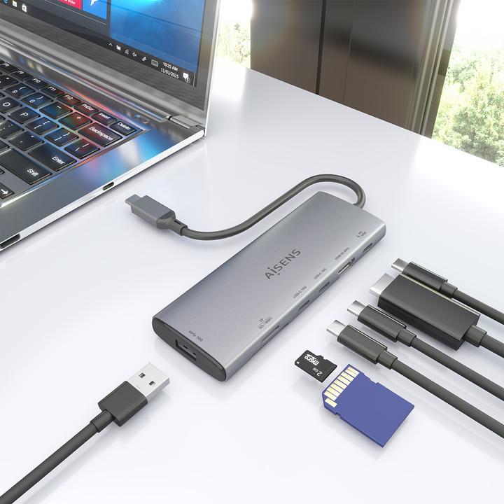 Produktbild Aisens ASUC-7P031-GR (USB-C, 7 Ports)